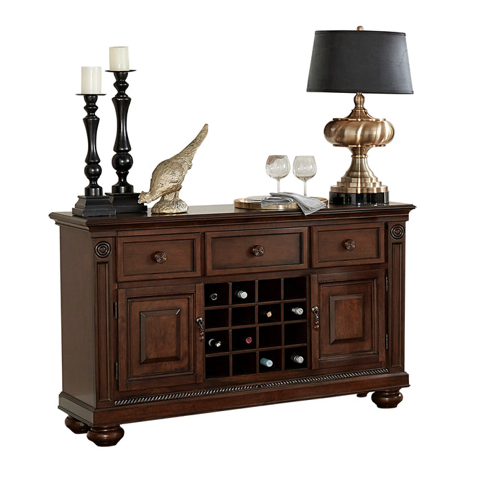 Lordsburg SERVER in Brown/Cherry - 5473-40 - FAMSA Furniture (TX)