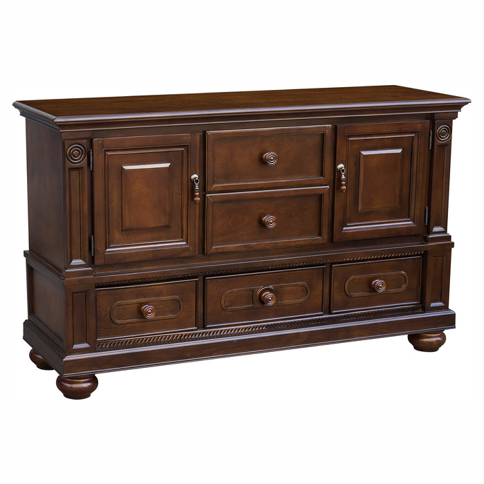 Lordsburg Buffet/Server in Brown/Cherry - 5473-55 - FAMSA Furniture (TX)