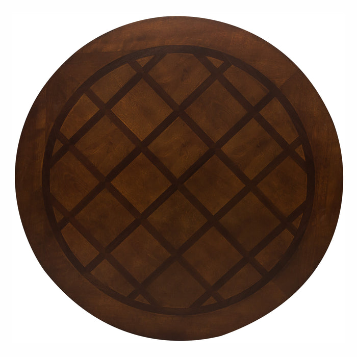 Lordsburg Round Dining Table in Brown/Cherry - 5473-54* - FAMSA Furniture (TX)