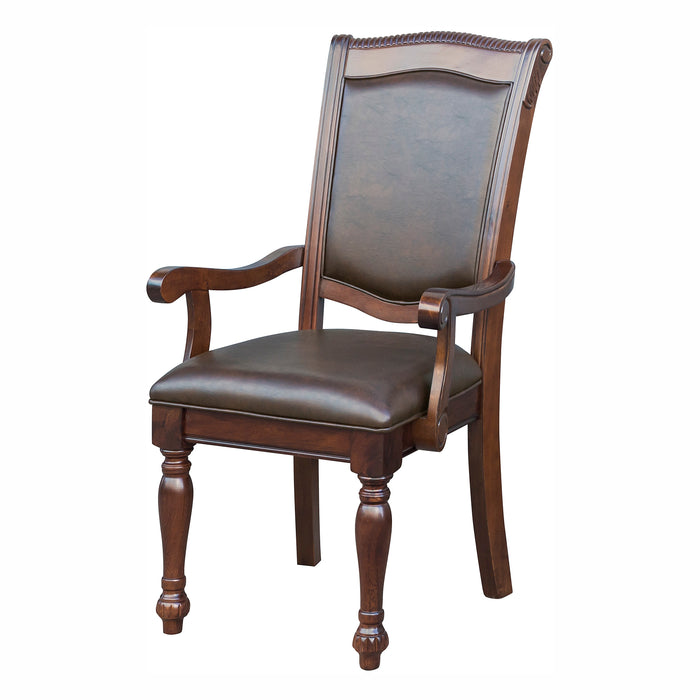 Lordsburg ARM CHAIR in Cherry/Brown - 5473A - FAMSA Furniture (TX)