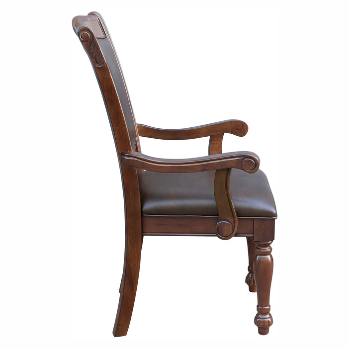 Lordsburg ARM CHAIR in Cherry/Brown - 5473A - FAMSA Furniture (TX)