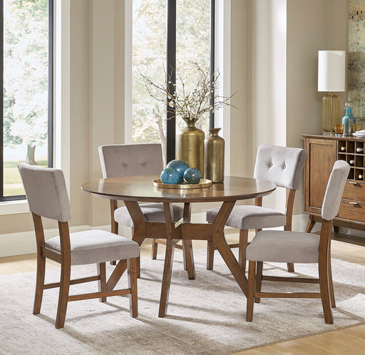 Edam Round Dining Table in Oak - 5492-52 - FAMSA Furniture (TX)