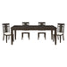 Makah 5pc Set (TB+4S) in Brown/Beige - 5496-78*5 - FAMSA Furniture (TX)
