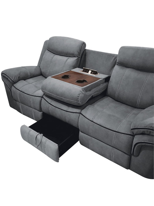 Zubaida Motion Sofa & Console w/USB Port - Image 4