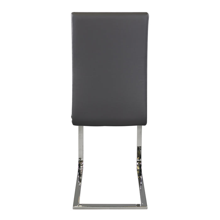 Yannis Side Chair in Gray/Metallic - 5503S - FAMSA Furniture (TX)