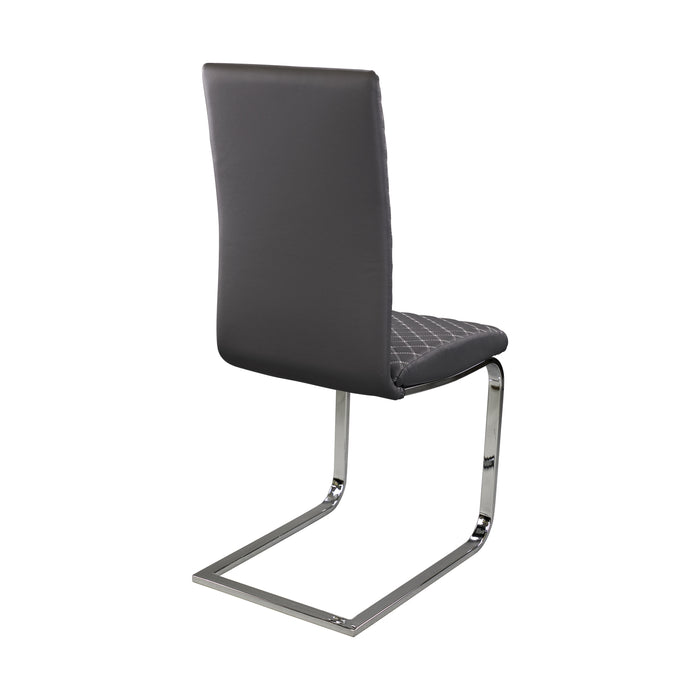 Yannis Side Chair in Gray/Metallic - 5503S - FAMSA Furniture (TX)