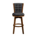 Medford Swivel Pub Height Chair in Black/Chestnut - 5505-29BKS - FAMSA Furniture (TX)