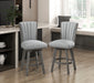 Corvallis Swivel Counter Height Chair in Gray - 5507-24GYS - FAMSA Furniture (TX)