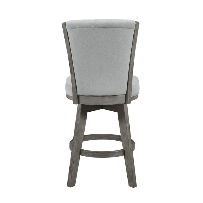 Corvallis Swivel Counter Height Chair in Gray - 5507-24GYS - FAMSA Furniture (TX)