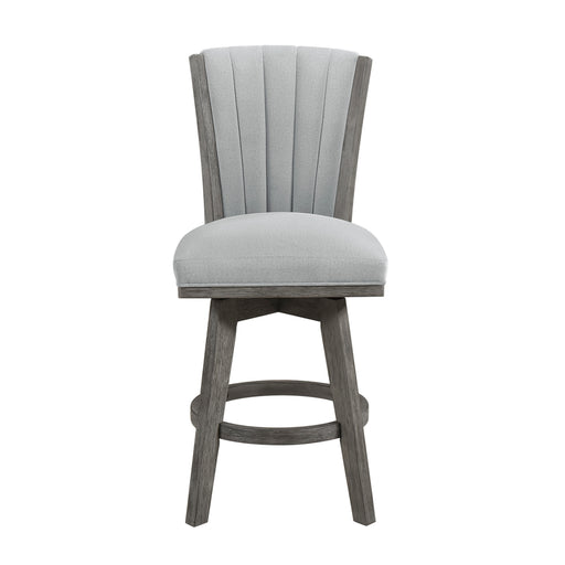 Corvallis Swivel Counter Height Chair in Gray - 5507-24GYS - FAMSA Furniture (TX)