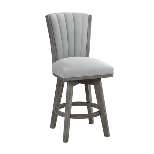 Corvallis Swivel Counter Height Chair in Gray - 5507-24GYS - FAMSA Furniture (TX)