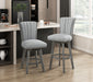Corvallis Swivel Counter Height Chair in Gray - 5507-24GYS - FAMSA Furniture (TX)