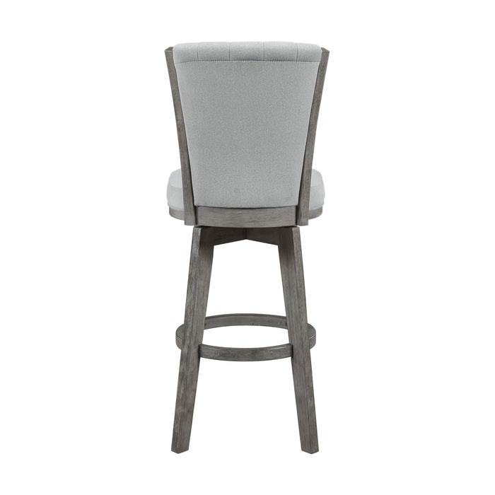 Corvallis Swivel Pub Height Chair in Gray - 5507-29GYS - FAMSA Furniture (TX)