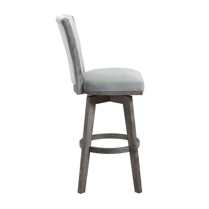 Corvallis Swivel Pub Height Chair in Gray - 5507-29GYS - FAMSA Furniture (TX)