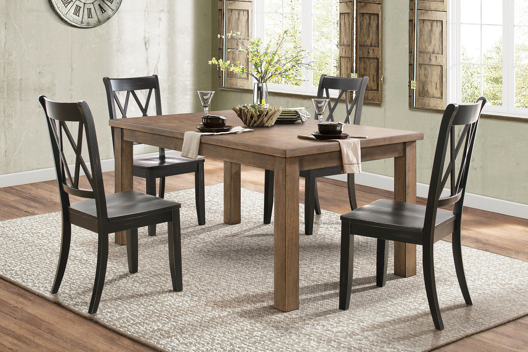Janina Side Chair, Black in Black - 5516BKS - FAMSA Furniture (TX)