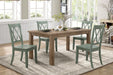 Janina Side Chair, Teal in Teal - 5516TLS - FAMSA Furniture (TX)