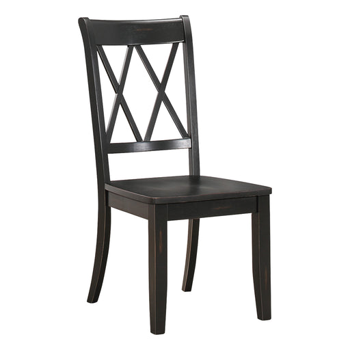Janina Side Chair, Black in Black - 5516BKS - FAMSA Furniture (TX)