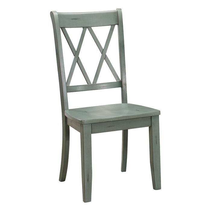 Janina 5pc Set (TB+4S) in Natural/Teal - 5516-66*5TLS - FAMSA Furniture (TX)