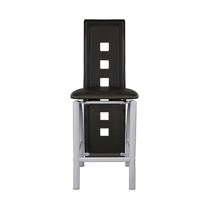Sona 5pc Set (TB+4S) in Black/Gold/Silver/Champagne/Transparent - 5532-36*5 - FAMSA Furniture (TX)