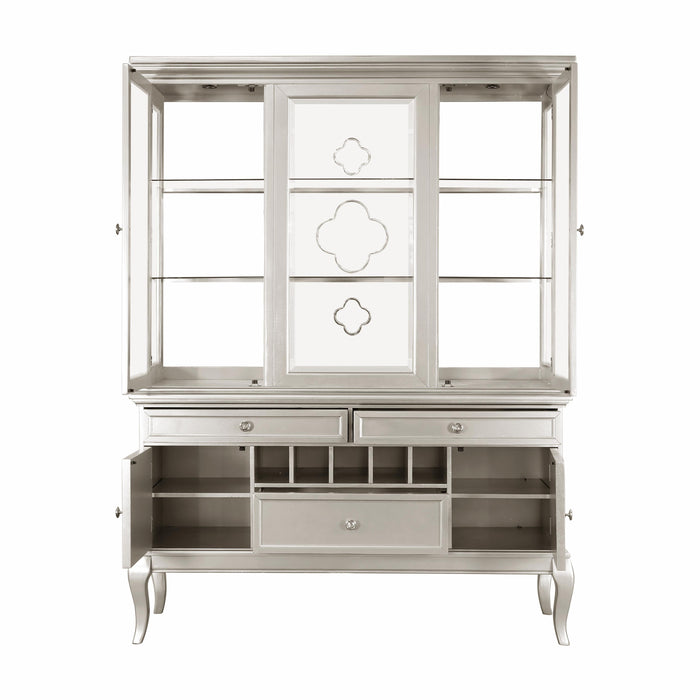 Crawford (2)Buffet & Hutch in Gold/Silver/Champagne/Transparent - 5546-50* - FAMSA Furniture (TX)