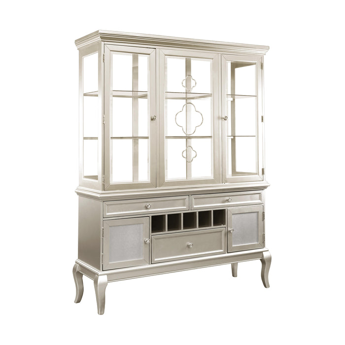 Crawford (2)Buffet & Hutch in Gold/Silver/Champagne/Transparent - 5546-50* - FAMSA Furniture (TX)