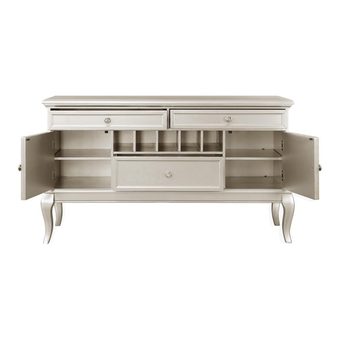 Crawford Buffet/Server in Transparent/Gold/Silver/Champagne - 5546-55 - FAMSA Furniture (TX)