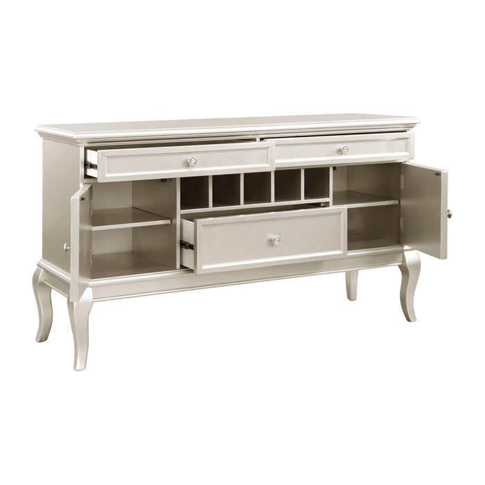 Crawford Buffet/Server in Transparent/Gold/Silver/Champagne - 5546-55 - FAMSA Furniture (TX)