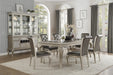 Crawford Dining Table in Gold/Silver/Champagne/Transparent - 5546-84 - FAMSA Furniture (TX)