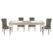 Crawford 5pc Set (TB+4S) in Transparent/Gold/Silver/Champagne - 5546-84*5 - FAMSA Furniture (TX)