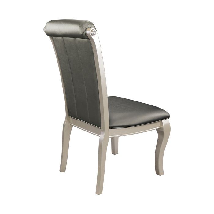 Crawford Side Chair in Gold/Silver/Champagne - 5546S - FAMSA Furniture (TX)