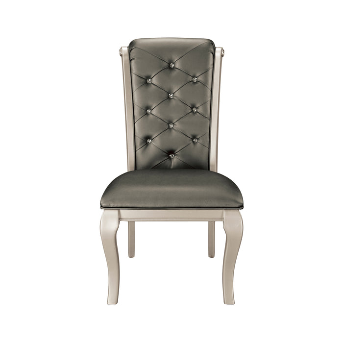 Crawford 5pc Set (TB+4S) in Transparent/Gold/Silver/Champagne - 5546-84*5 - FAMSA Furniture (TX)