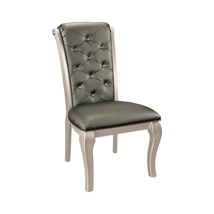Crawford 5pc Set (TB+4S) in Transparent/Gold/Silver/Champagne - 5546-84*5 - FAMSA Furniture (TX)