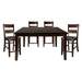 Mantello 5pc Set (TB+4S) in Cherry/Brown - 5547-36*5 - FAMSA Furniture (TX)