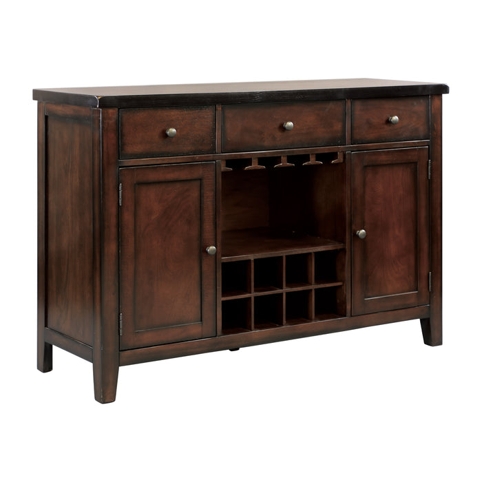 Mantello Server in Cherry/Brown - 5547-40 - FAMSA Furniture (TX)