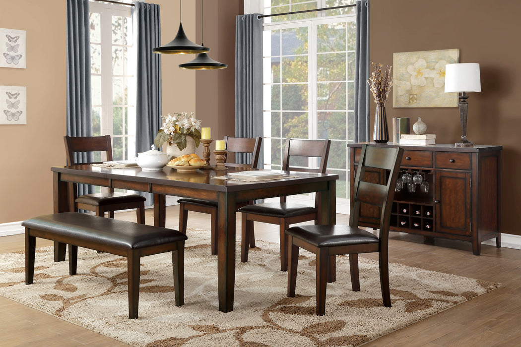 Mantello Side Chair in Brown/Cherry - 5547S - FAMSA Furniture (TX)