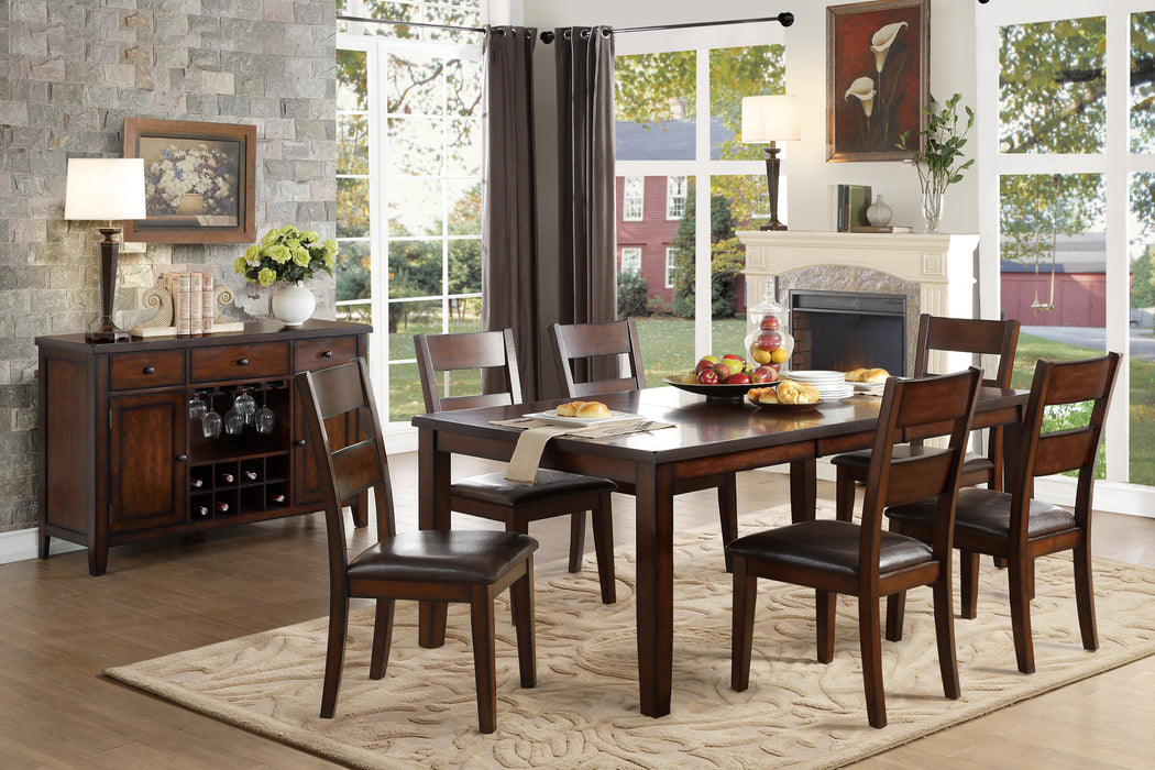Mantello Side Chair in Brown/Cherry - 5547S - FAMSA Furniture (TX)