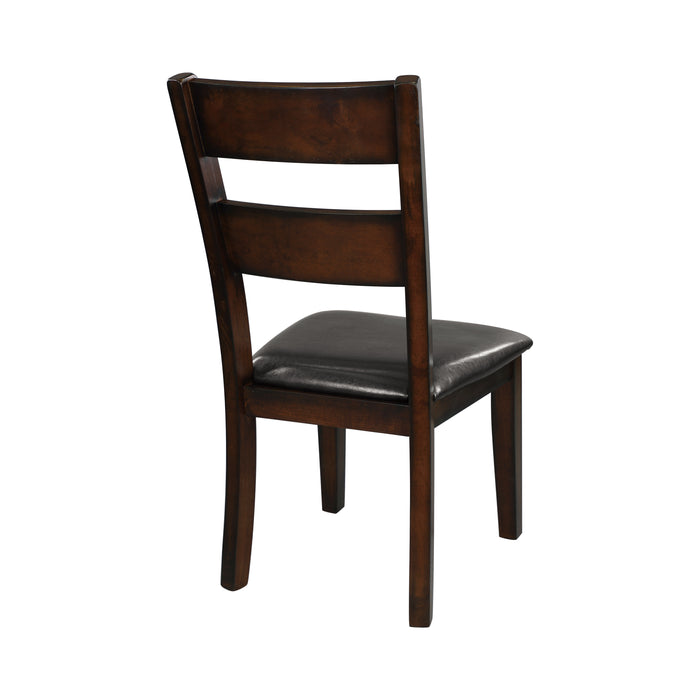 Mantello Side Chair in Brown/Cherry - 5547S - FAMSA Furniture (TX)