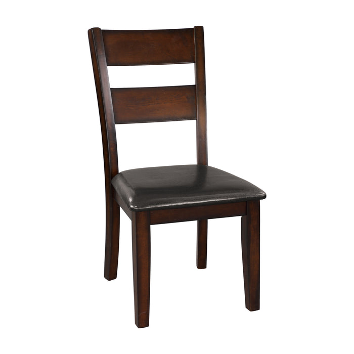 Mantello Side Chair in Brown/Cherry - 5547S - FAMSA Furniture (TX)