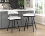 Crowley Swivel Pub Height Chair in Black/White - 5565-29WT - FAMSA Furniture (TX)
