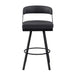 Crowley Swivel Pub Height Chair in Black - 5565-29BK - FAMSA Furniture (TX)