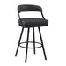 Crowley Swivel Pub Height Chair in Black - 5565-29BK - FAMSA Furniture (TX)