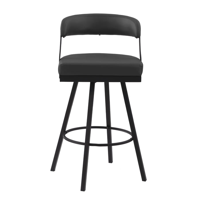Crowley Swivel Pub Height Chair in Black - 5565-29BK - FAMSA Furniture (TX)