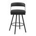 Crowley Swivel Pub Height Chair in Black - 5565-29BK - FAMSA Furniture (TX)