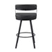 Crowley Swivel Pub Height Chair in Black - 5565-29BK - FAMSA Furniture (TX)