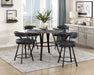 Crowley Counter Height Table in Black/Brown - 5565-36RD - FAMSA Furniture (TX)