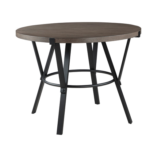 Crowley Counter Height Table in Black/Brown - 5565-36RD - FAMSA Furniture (TX)
