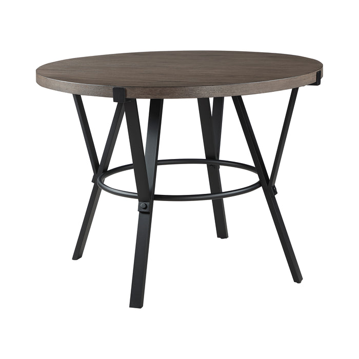 Crowley Counter Height Table in Black/Brown - 5565-36RD - FAMSA Furniture (TX)