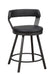 Appert Swivel Counter Height Chair, Black in Black/Gray - 5566-24BK - FAMSA Furniture (TX)