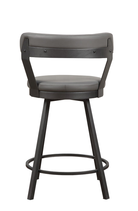 Appert Swivel Counter Height Chair, Gray in Gray - 5566-24GY - FAMSA Furniture (TX)