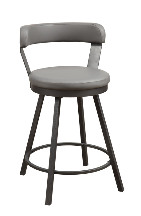 Appert Swivel Counter Height Chair, Gray in Gray - 5566-24GY - FAMSA Furniture (TX)